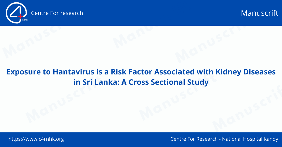 Exposure to Hantavirus is a Risk Factor Associated with Kidney Diseases ...